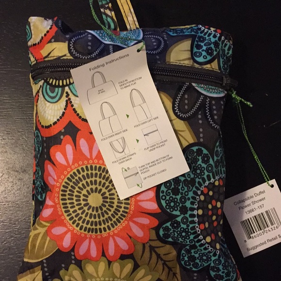 vera bradley collapsible duffel